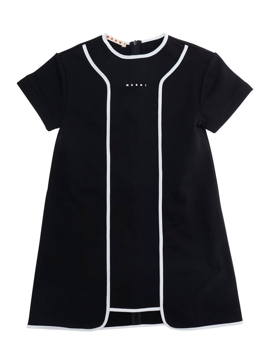 Girls Dress Black Cotton