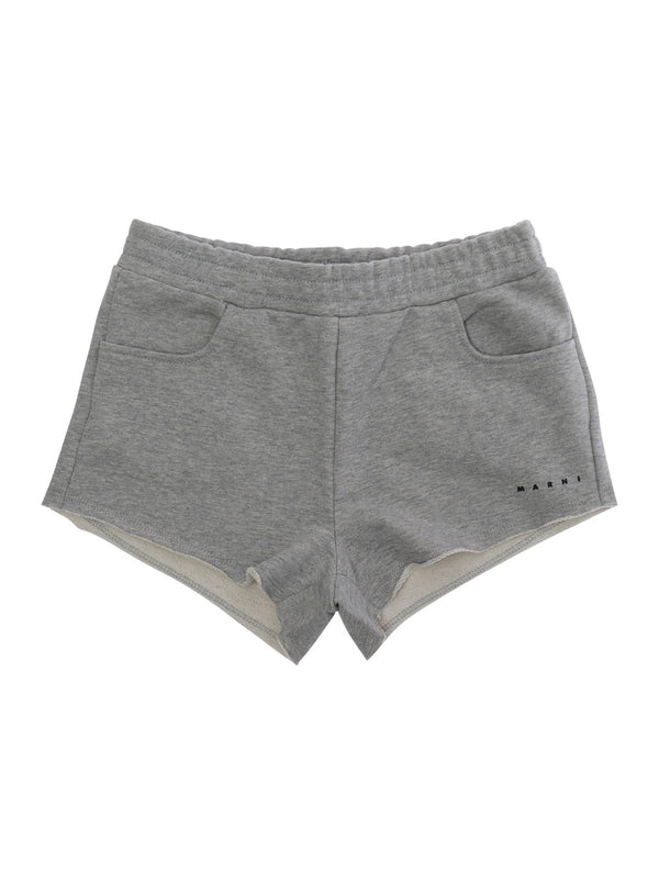 Girls Shorts Grey Cotton