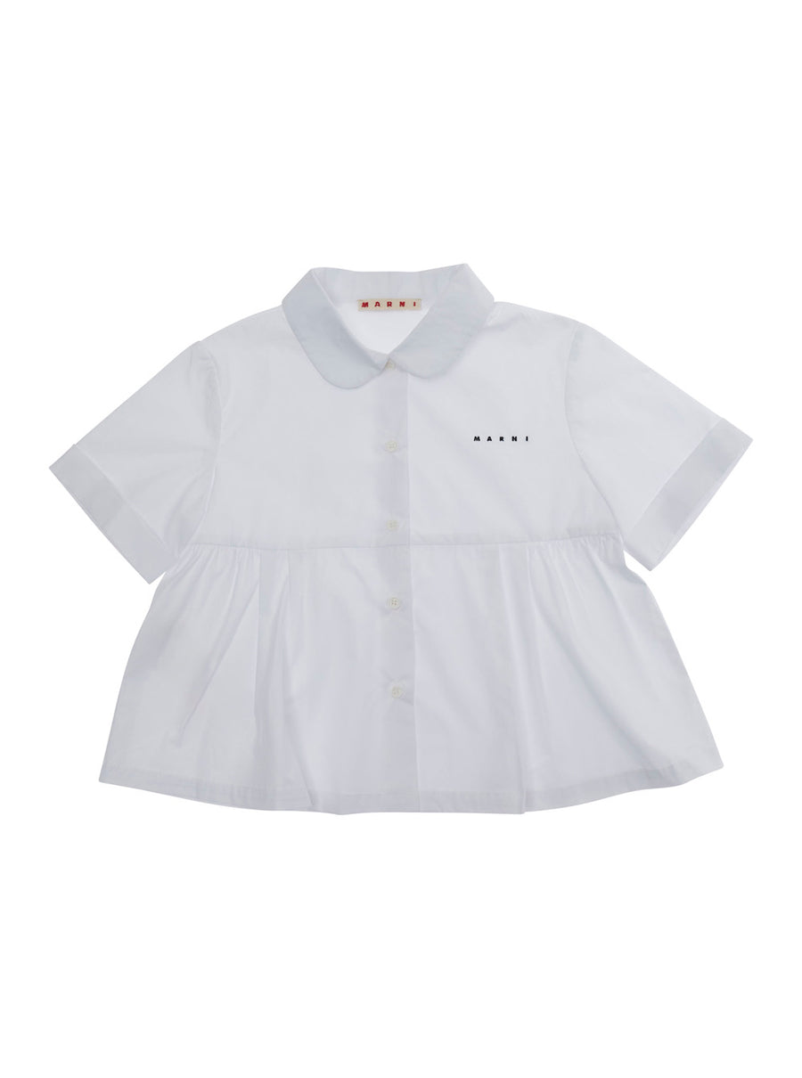Shirt White Cotton Blouses And