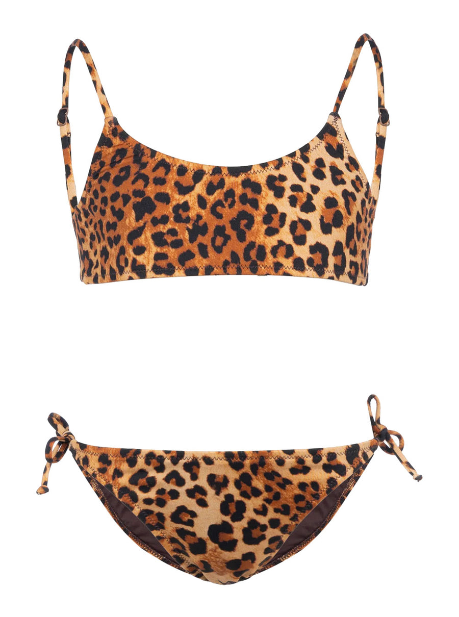 Bikini Jaiden Sand Leopard Brown Swimsuits