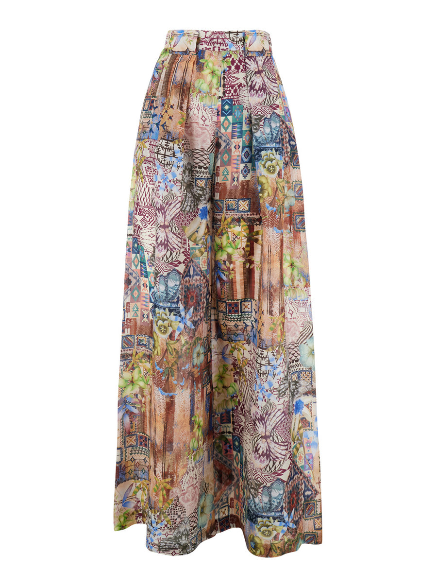 Trousers Aspen Pant Multicolour Silk