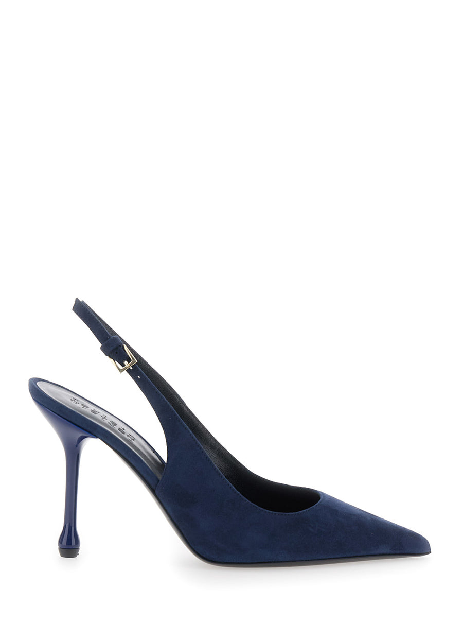 Pumps Pointed Toe Suede Blue