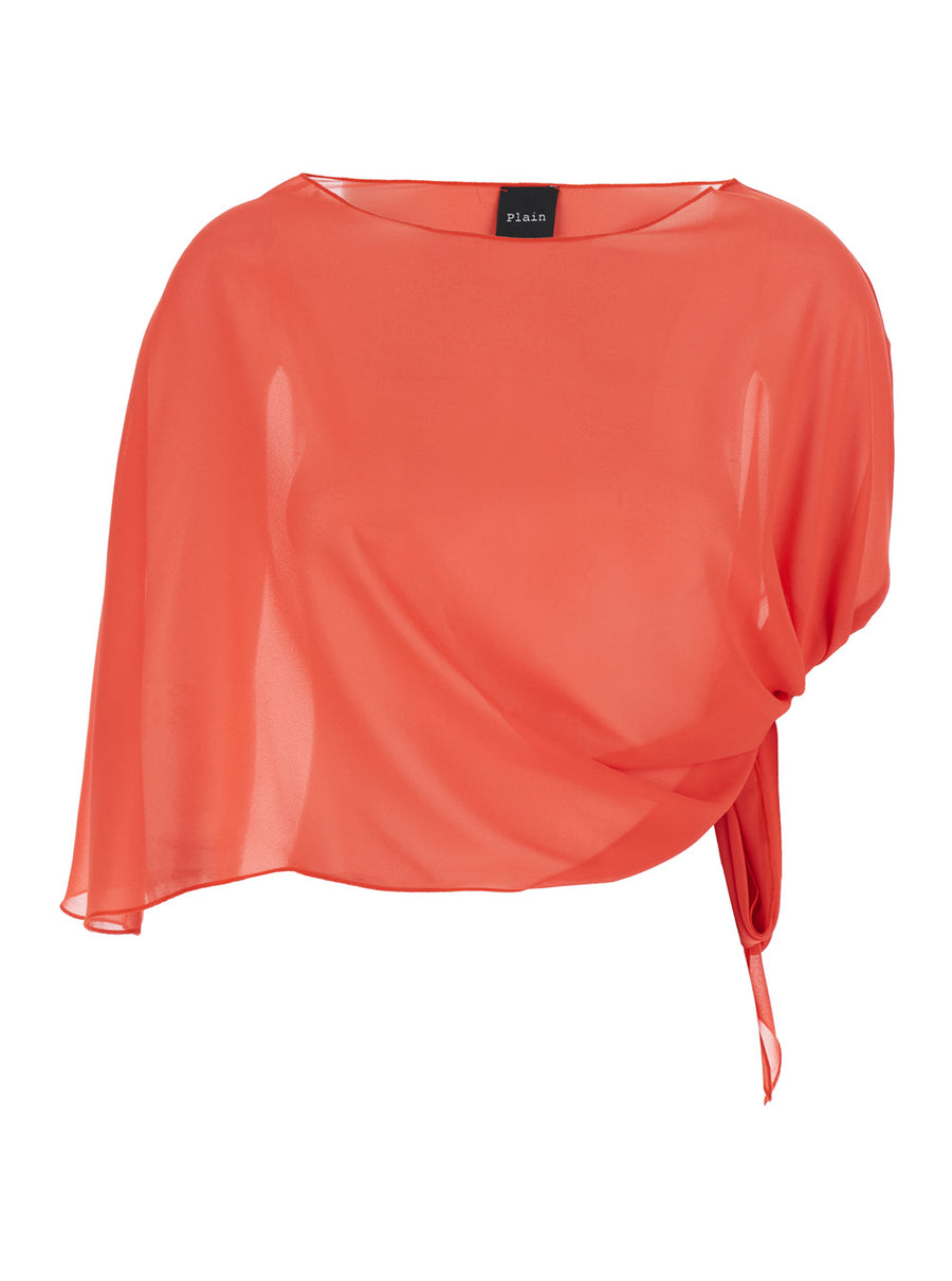 Stole Red Tech Fabric Polyester Scarf
