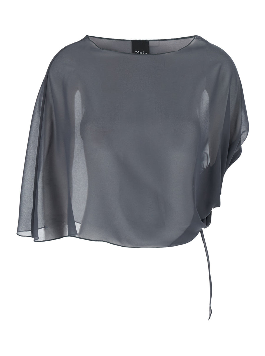 Stole Grey Tech Fabric Polyester Scarf
