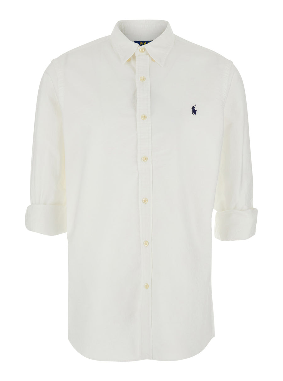 Shirt Oxford Slim Fit White Cotton