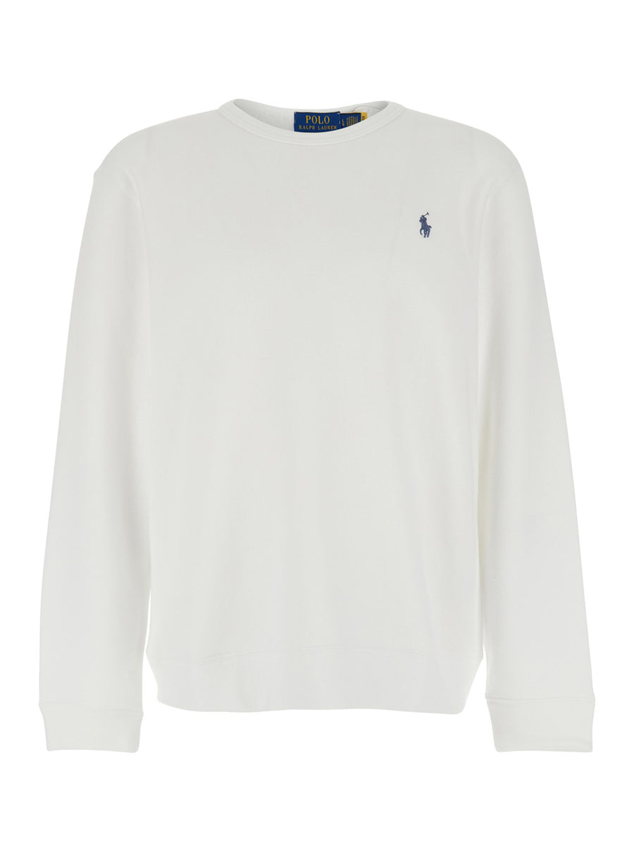 Crewneck Sweatshirt, White Cotton Sweatshirts