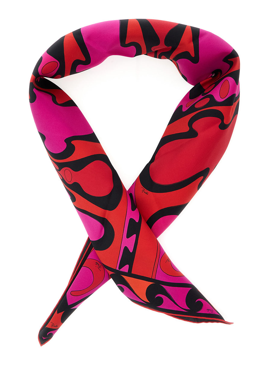 Scarf Silk-Cotton Fuchsia Silk And Cotton