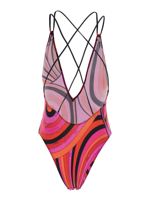 Fuchsia Tech Fabric Swimsuit Swimwear