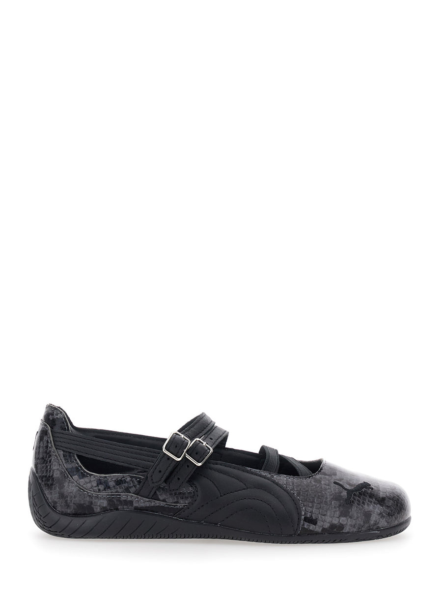 Ballet Shoes Speedcat Grey Leather Ballerina