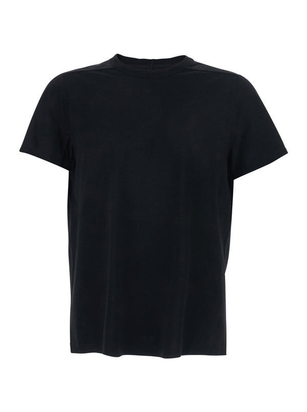 T-Shirt Crew Neck Black Cotton T-shirts