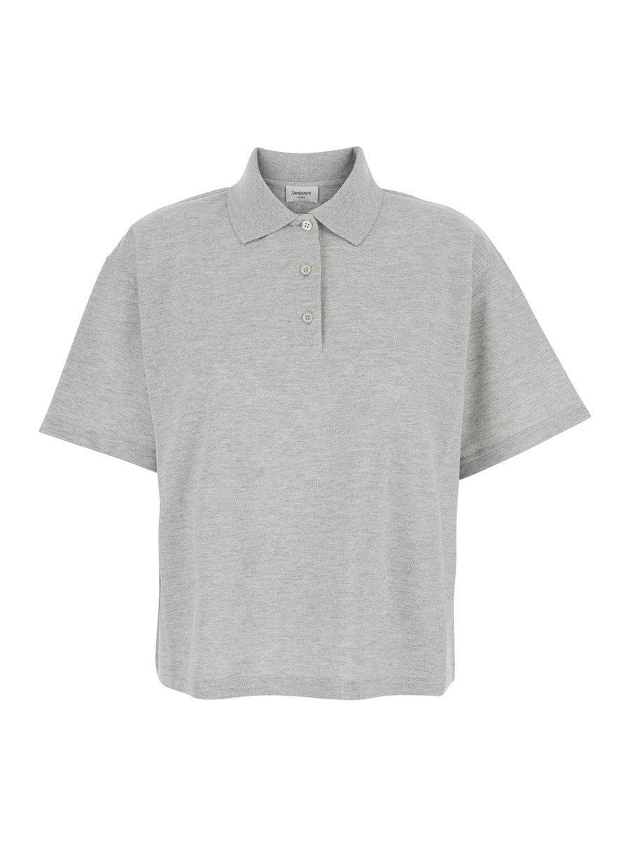 Polo Shirt Grey Cotton T-shirts & Jerseys