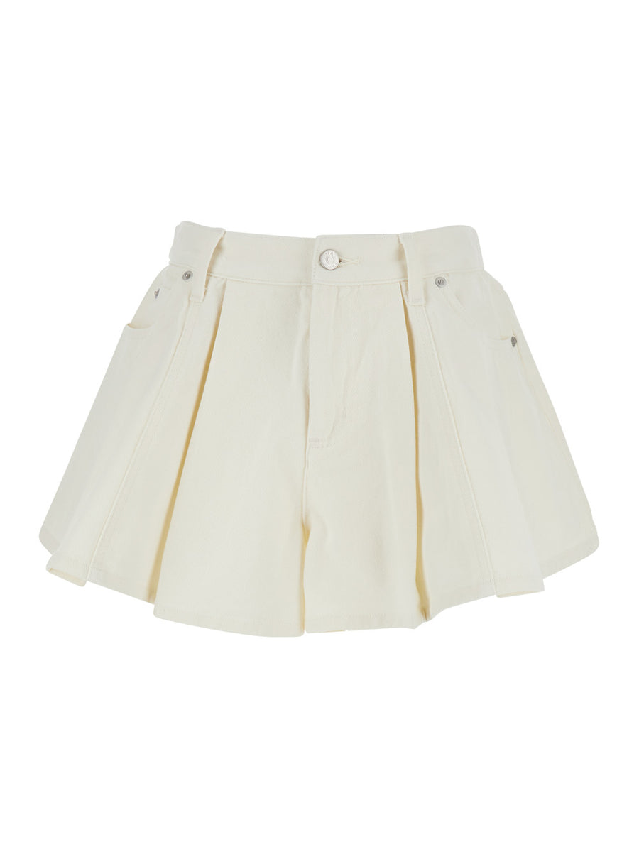 Denim Shorts Stasia White Cotton