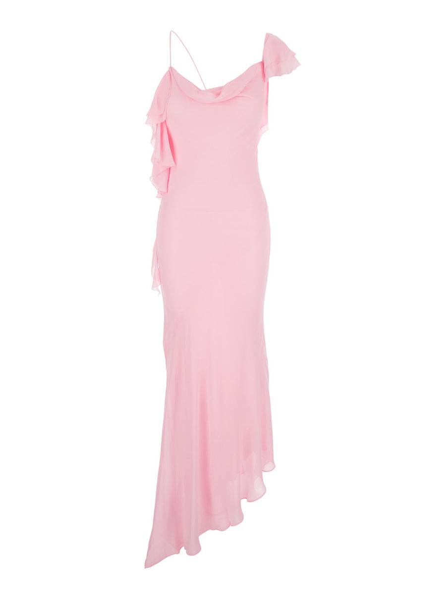 Georgette Dress Pink Fabric