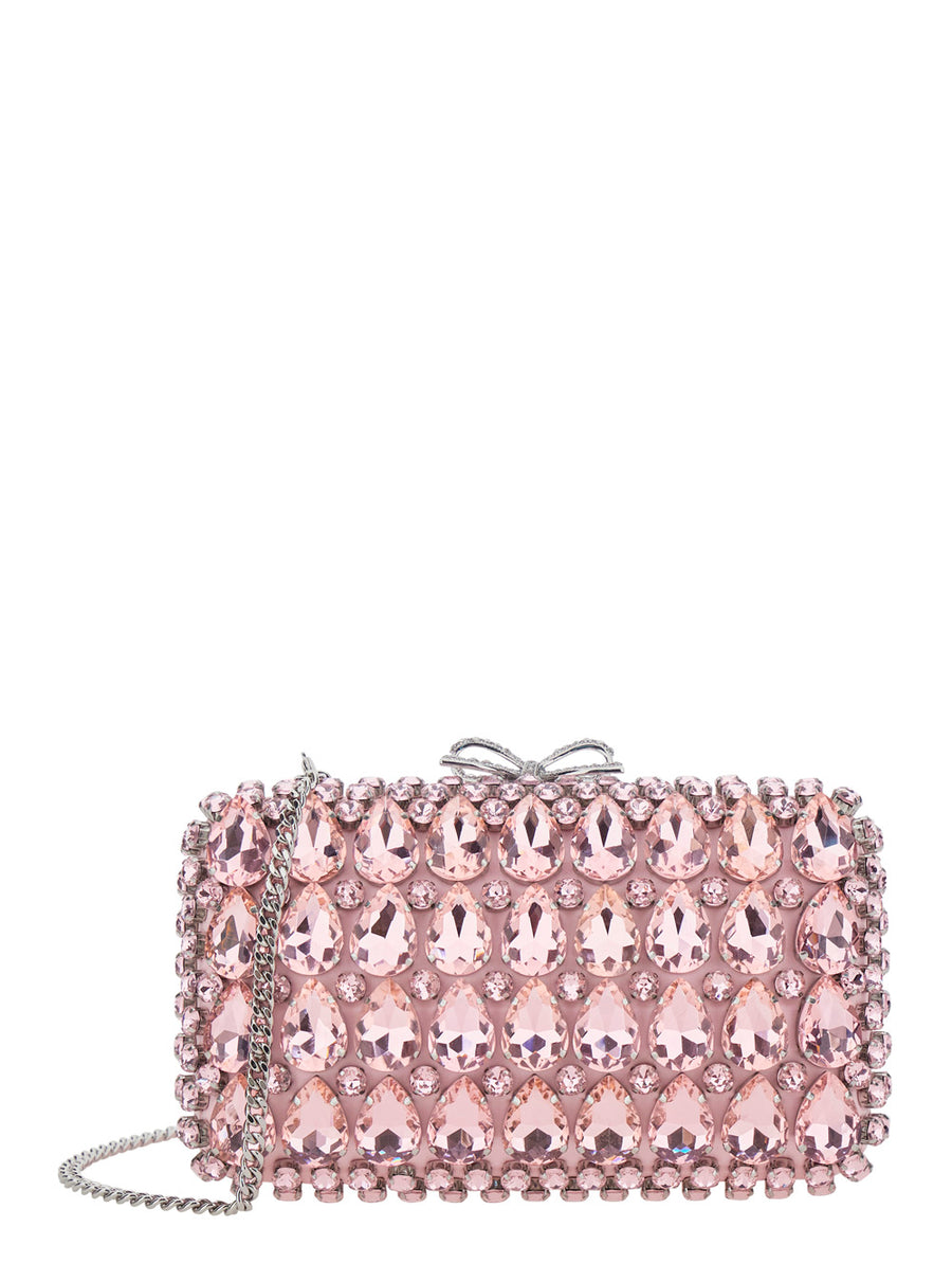 Clutch Bag Pink Satin