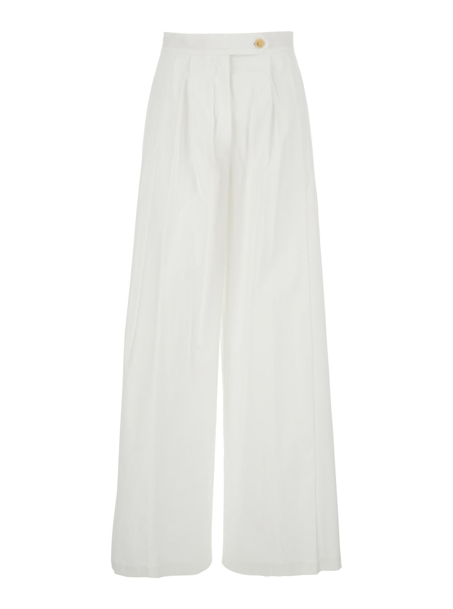 Trousers Buddy White Stretch Cotton