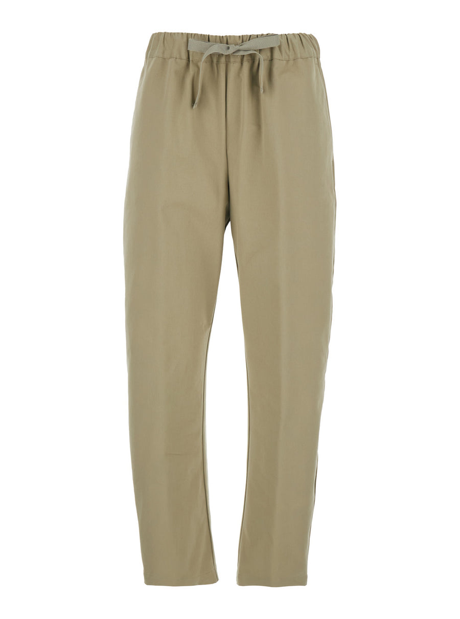 Pants, Beige Cotton Trousers