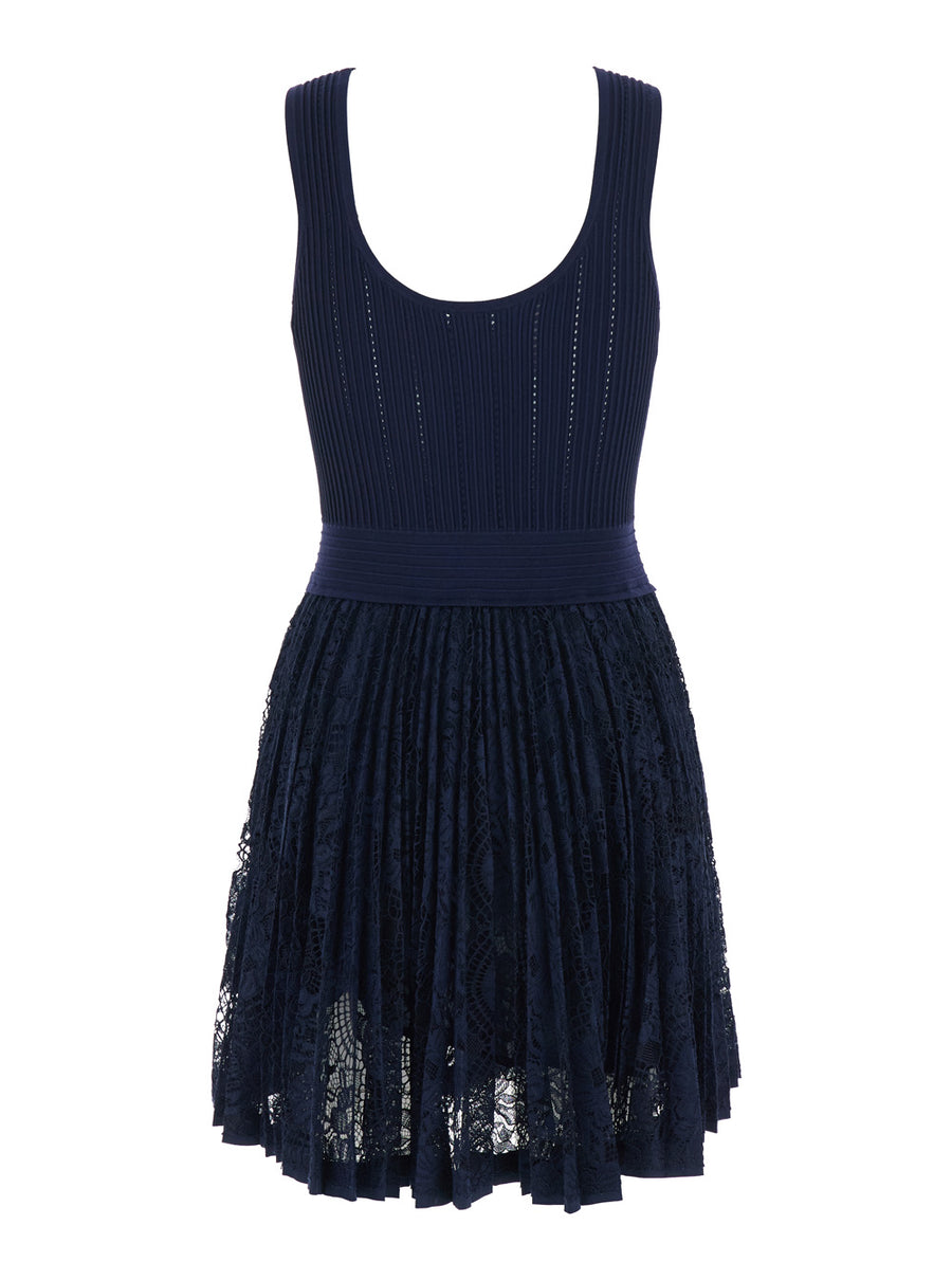Dress Blue Tech Fabric Polyester