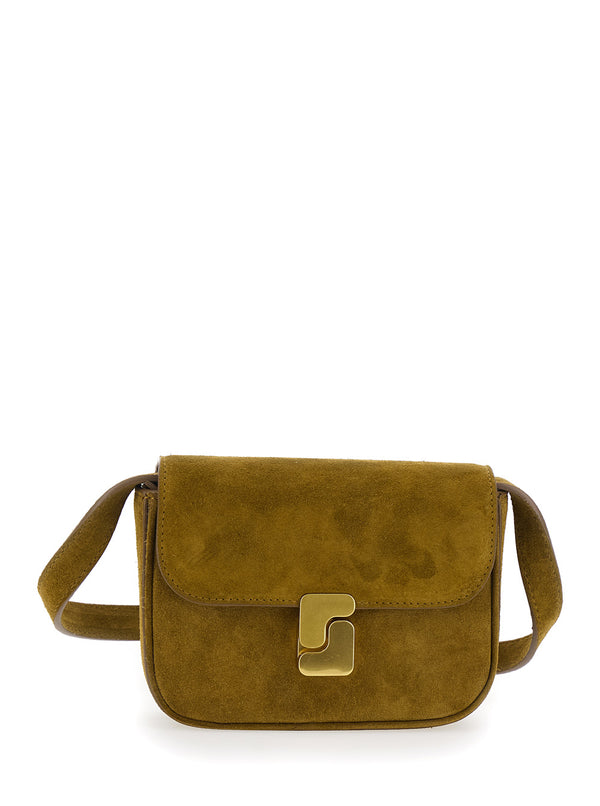 Belt Bag Bell Brown Cotton Shoulder