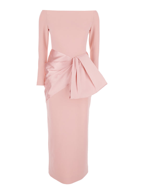 Long Dress Rhianne Pink Polyester