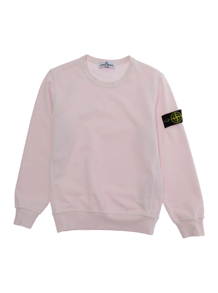 Crewneck Sweatshirt Pink Cotton Hoods & Sweatshirts