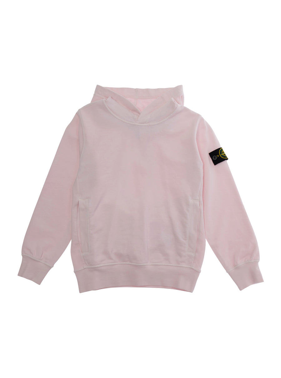 Hooded Sweatshirt Pink Cotton Hoods & Sweatshirts