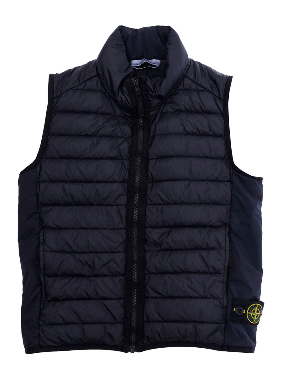 Down Jacket Blue Polyamide Padded