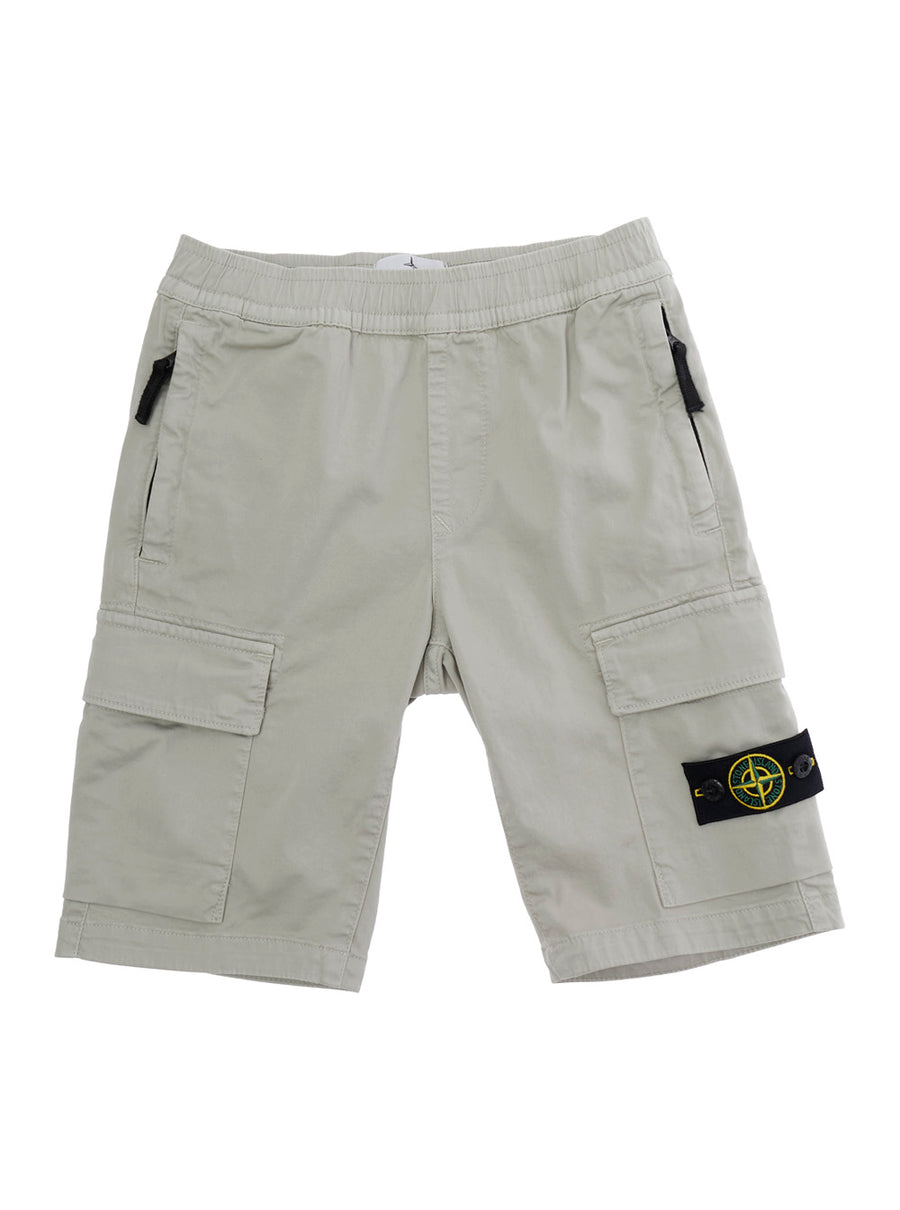 Bermuda Shorts Grey Cotton