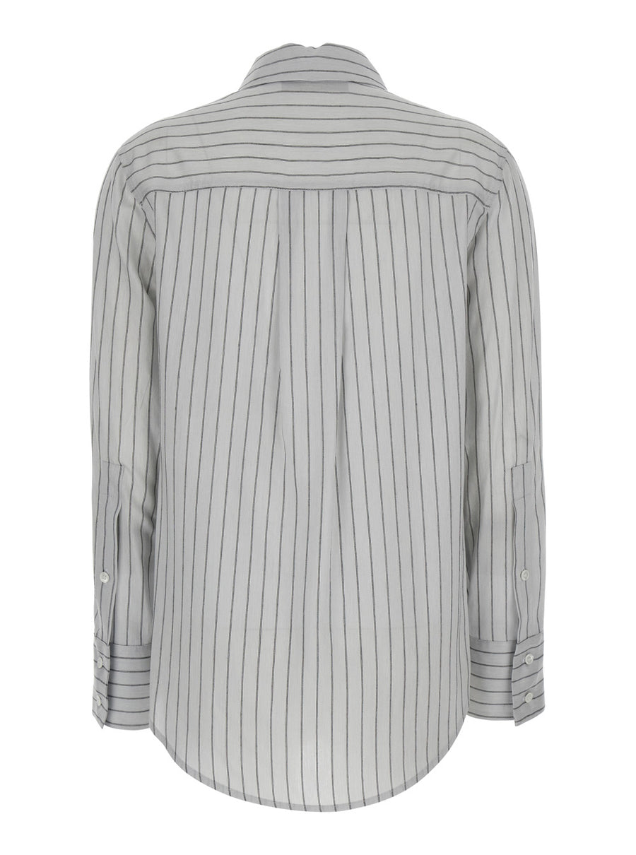 Shirt Lyocell-Silk Grey Blouses