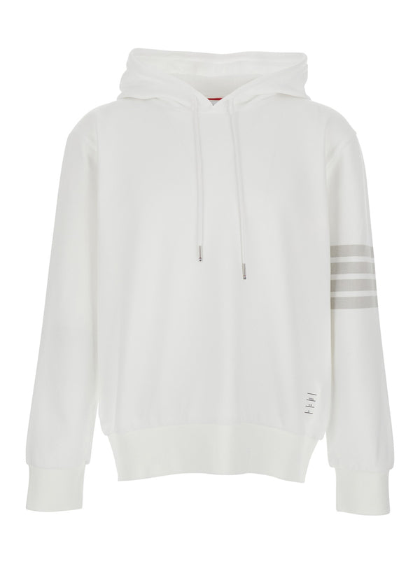 Hooded Sweatshirt White Cotton Sweatshirts