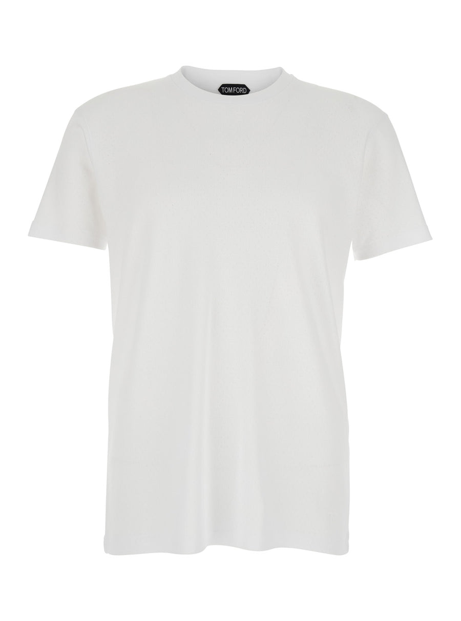 T-Shirt Crew Neck White Cotton T-shirts
