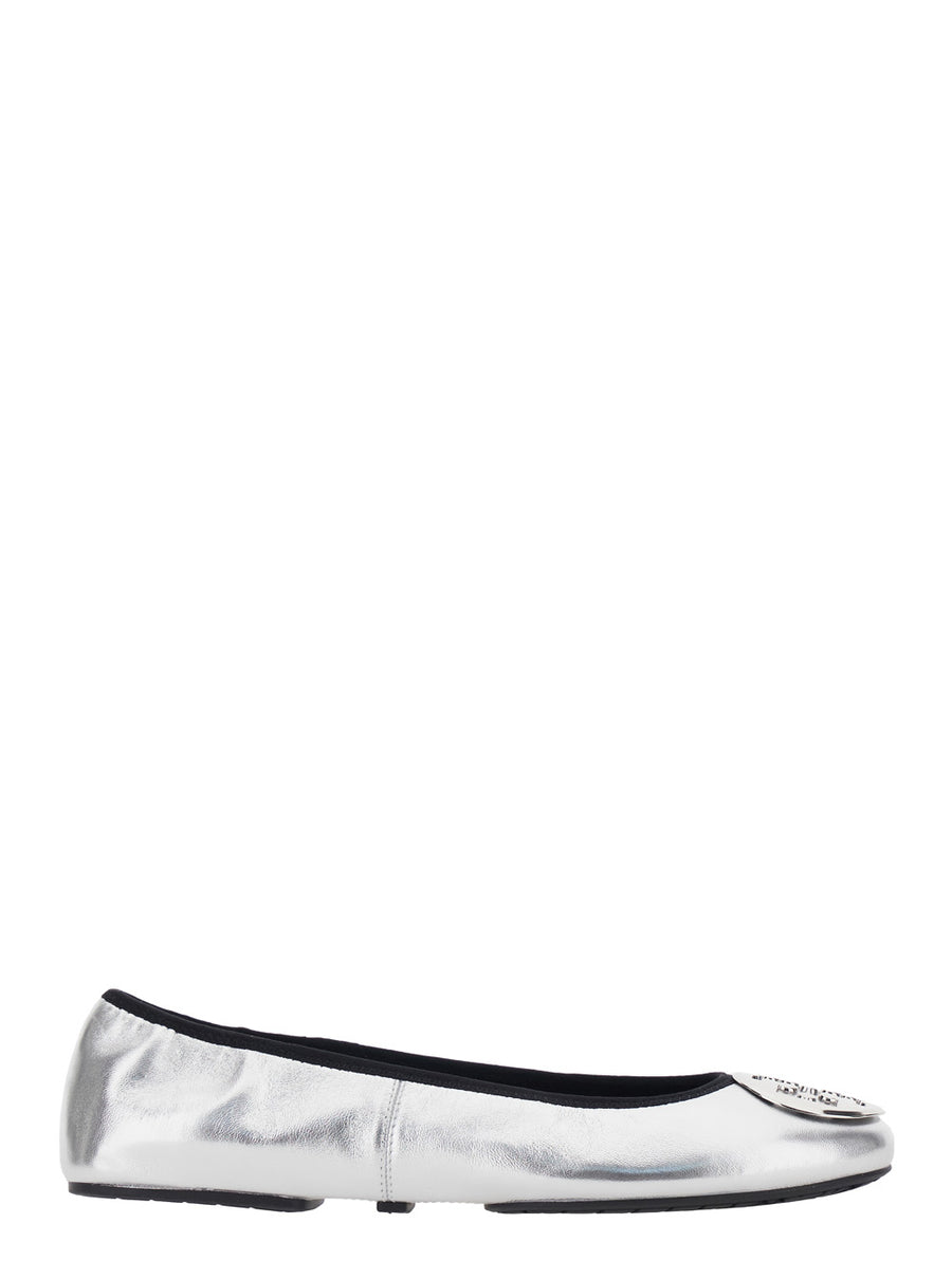 Ballet Flats Metallic Leather Ovine Ballerina Shoes