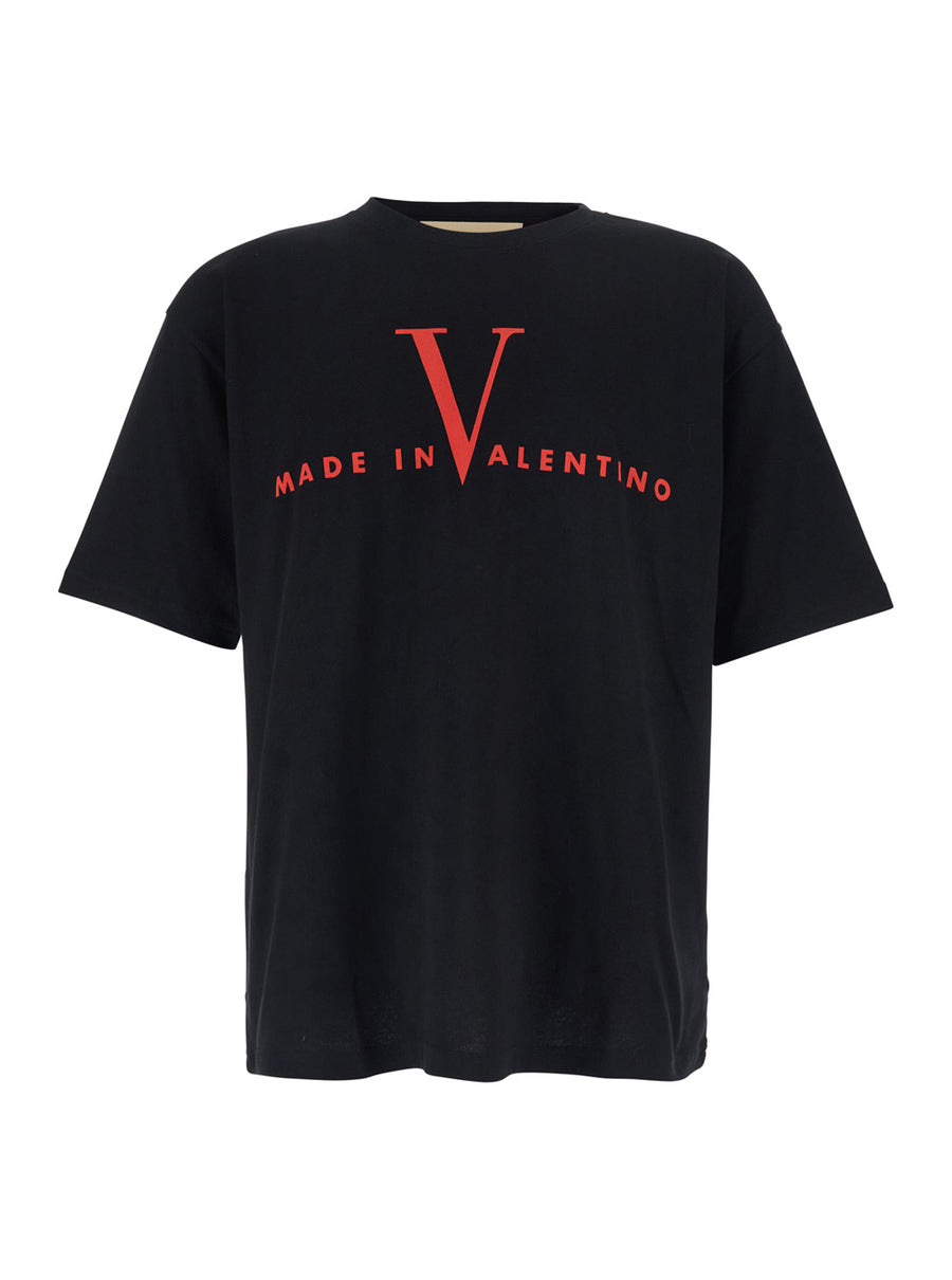 T-Shirt Crew Neck Black Cotton T-shirts