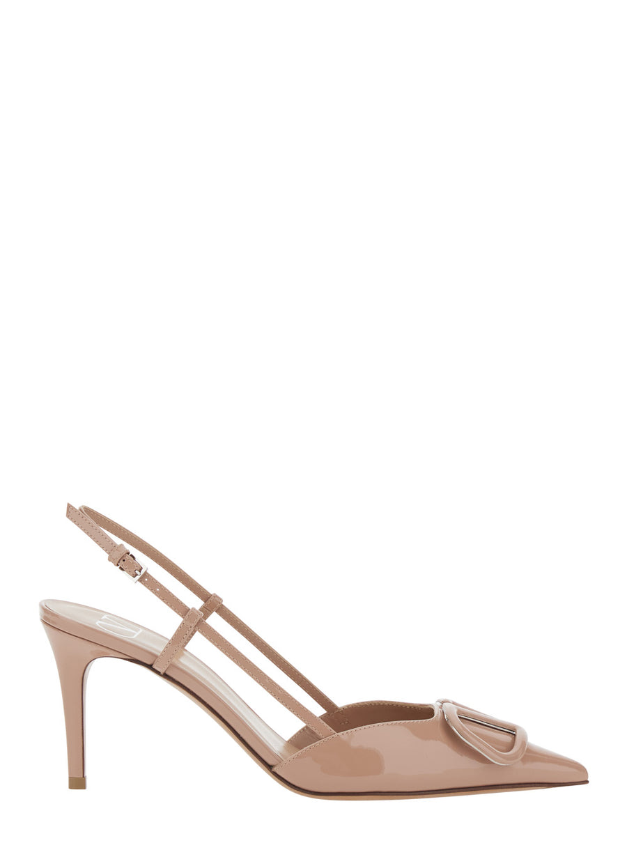 Vlogo Pumps Patent Leather Beige