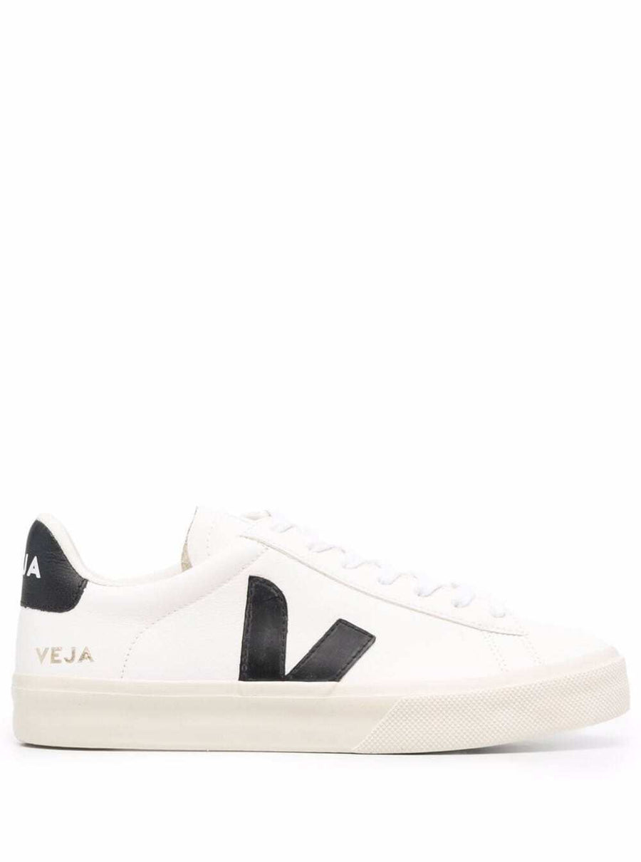 Sneakers Campo White Vegan Logo Organic Traced Leather Trainers