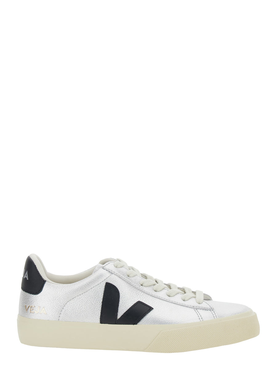 Sneakers Campo Metallic Leather Organic Traced Trainers