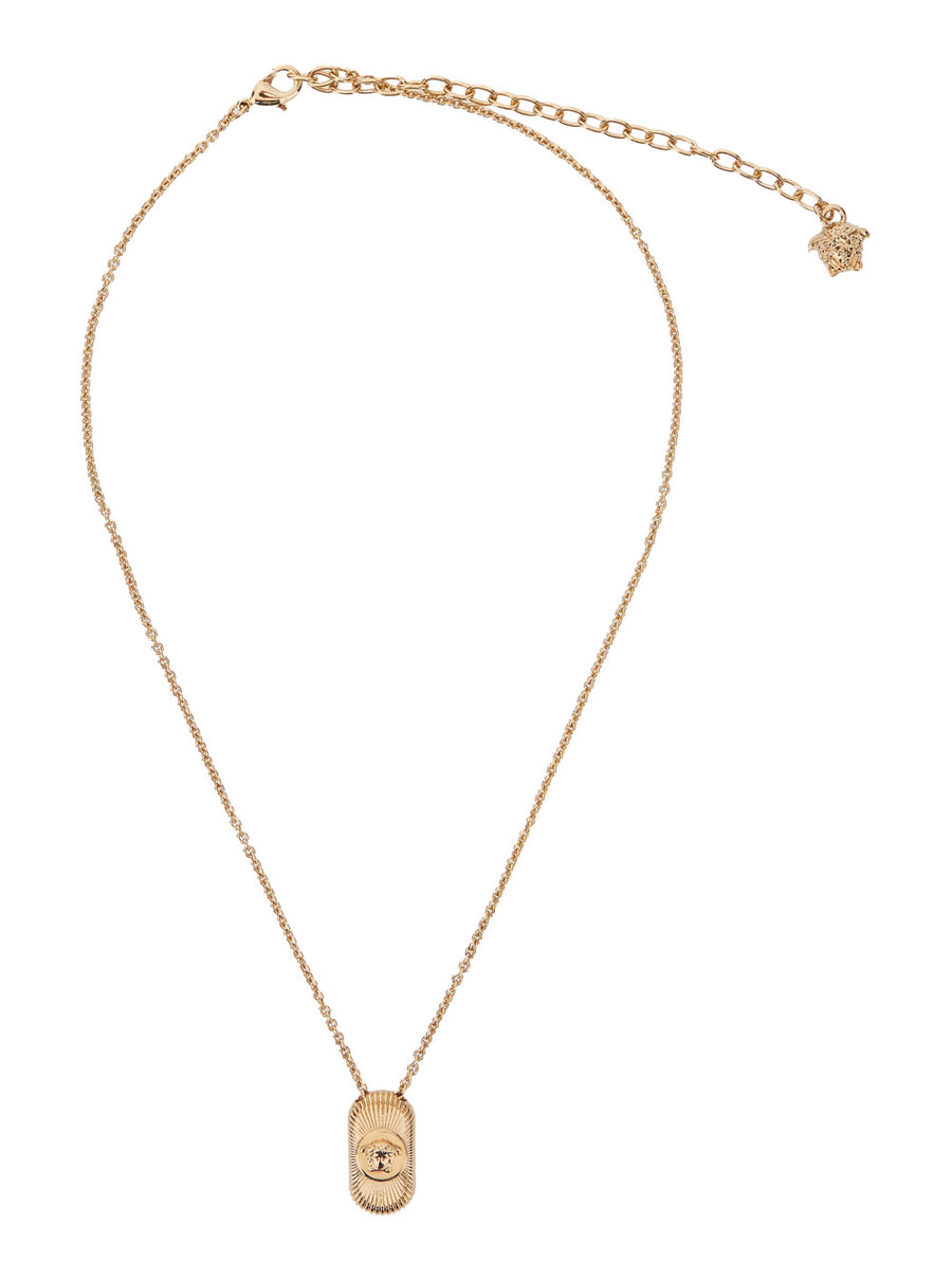 Necklace Medusa Head Gold-Coloured Brass Metallic Necklaces