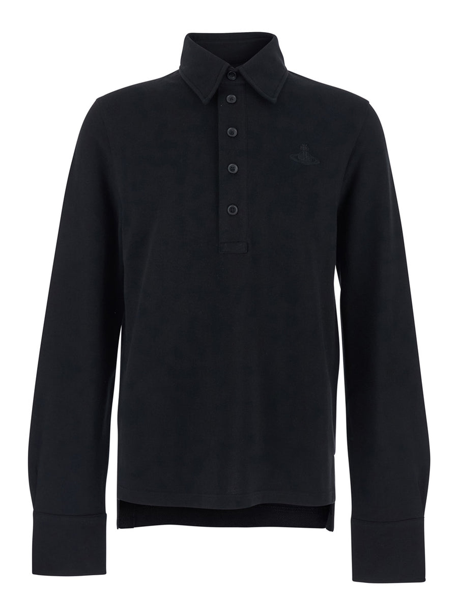 Polo Shirt Black Cotton T-shirts