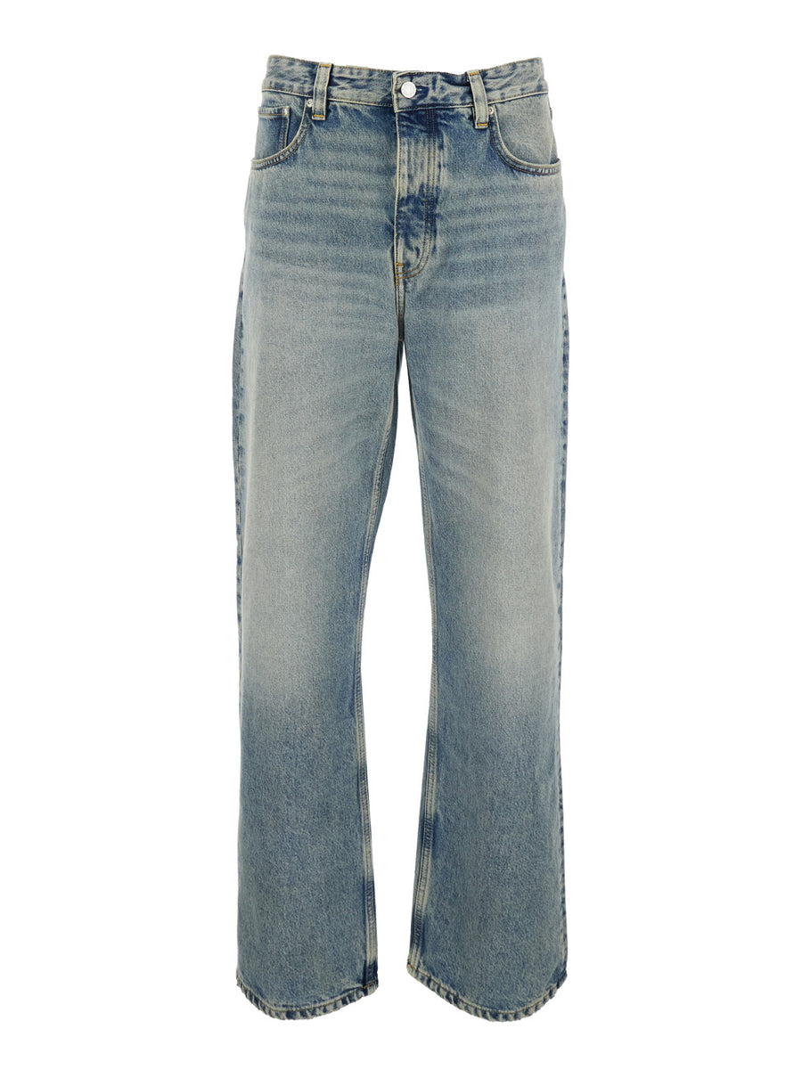 Jeans Five-Pocket Light Blue Denim Organic Cotton