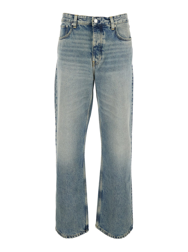 Jeans Five-Pocket Light Blue Denim Organic Cotton