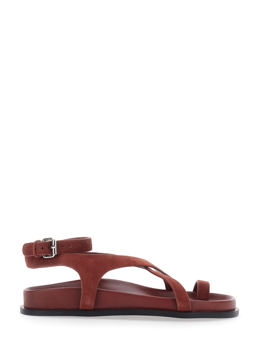 Sandals Jalen Slim Bordeaux Suede Goat