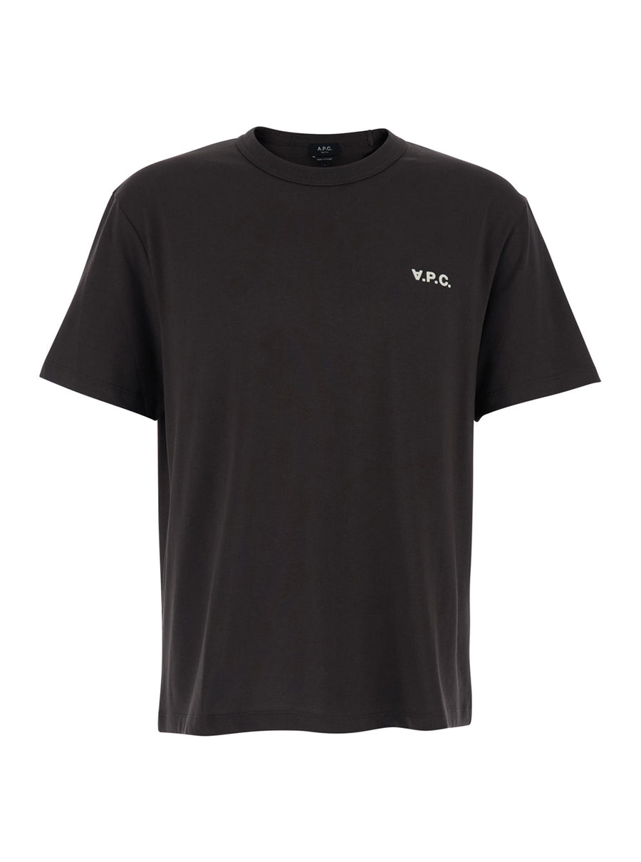 Crew Neck T-Shirt Brown Cotton T-shirts