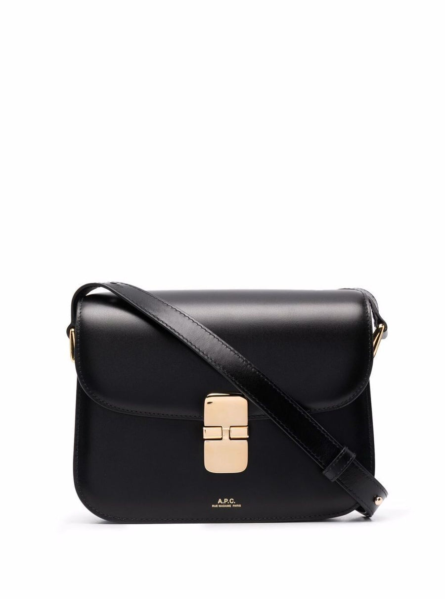 Crossbody Bag Grace Black Cow Leather Shoulder