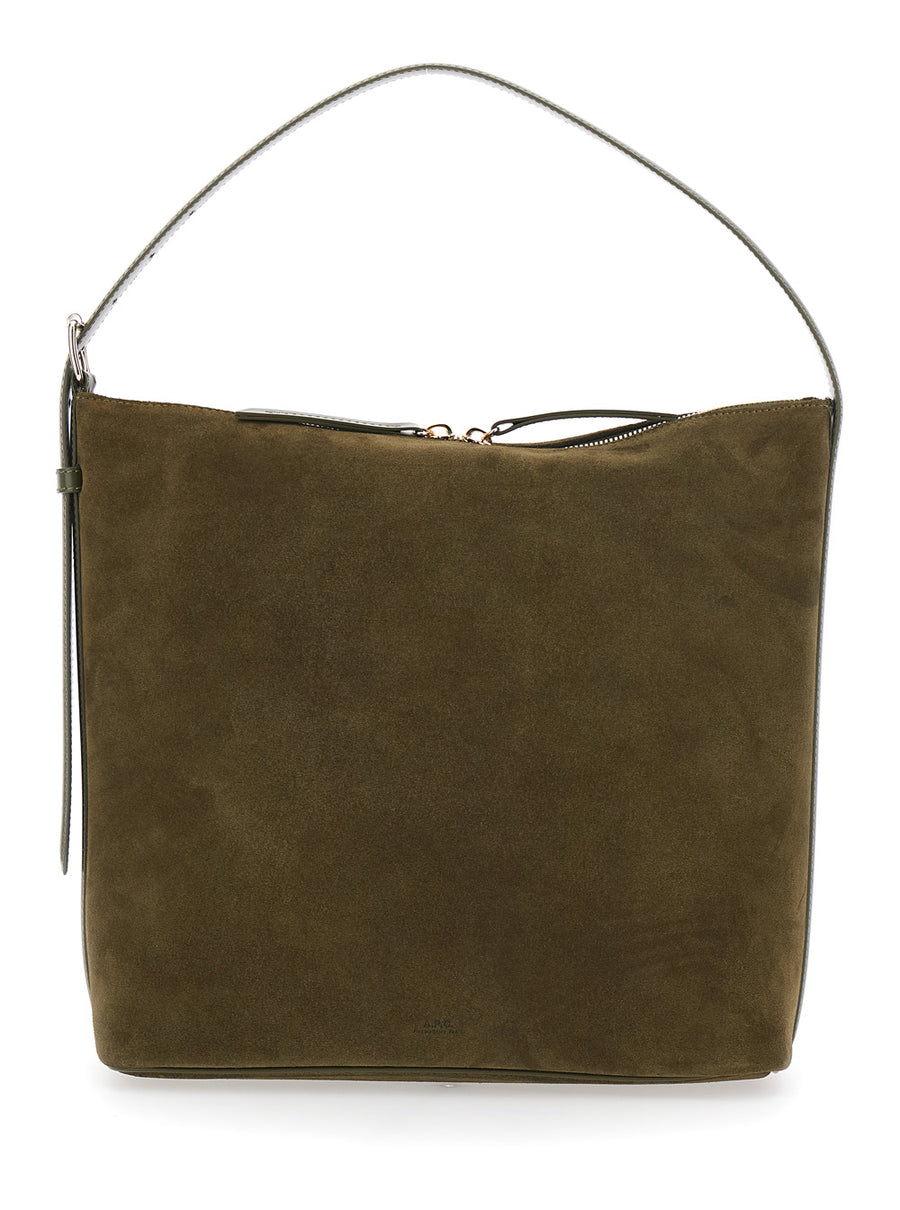 Shoulder Bag Vera Brown Suede Cow Leather