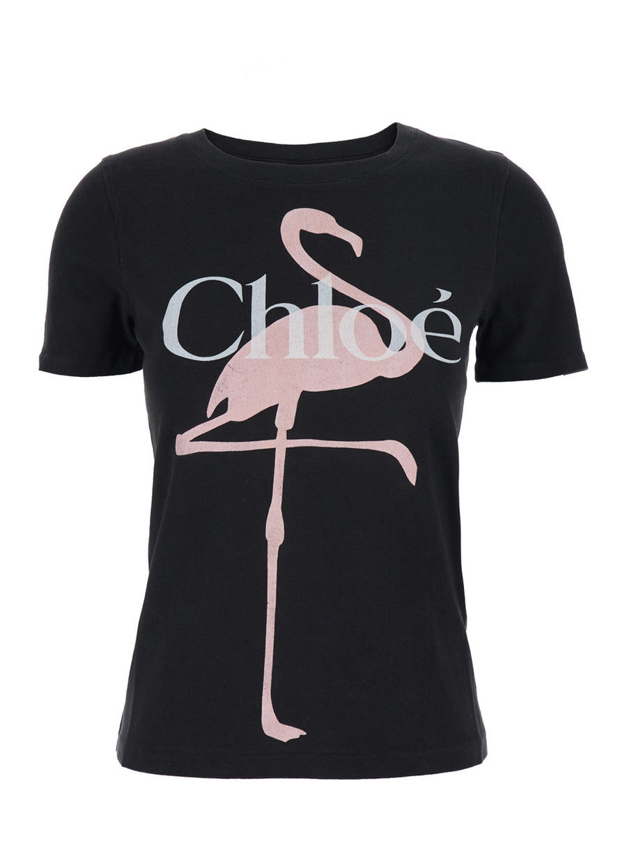 T-Shirt Crew Neck Black Cotton T-shirts & Jerseys