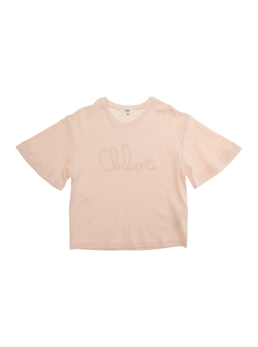 T-Shirt Round Neck Pink Cotton T-shirts