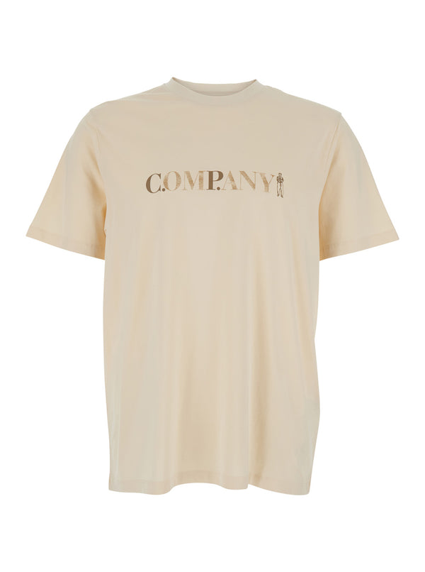 T-Shirt Beige Cotton T-shirts