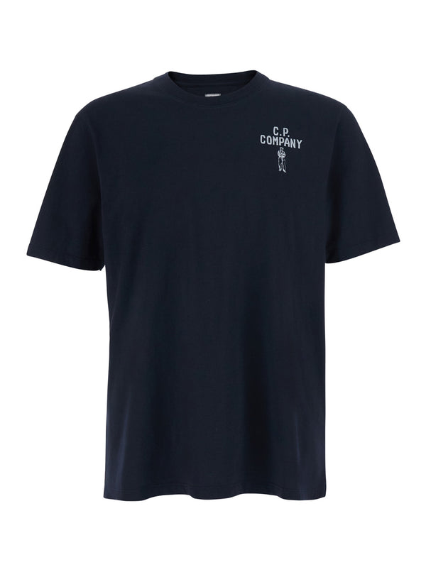 T-Shirt Round Neck Blue Cotton T-shirts