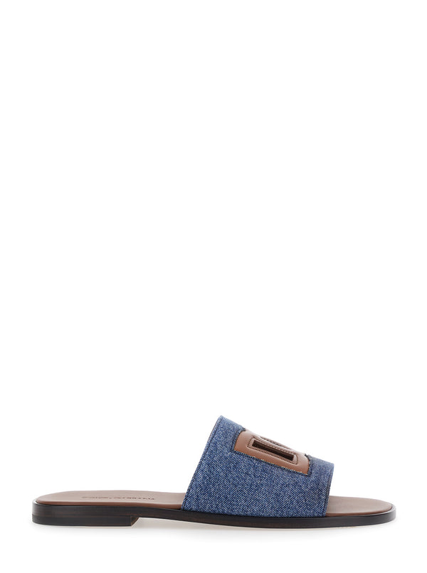 Mens Leather Sandals Brown Lamb