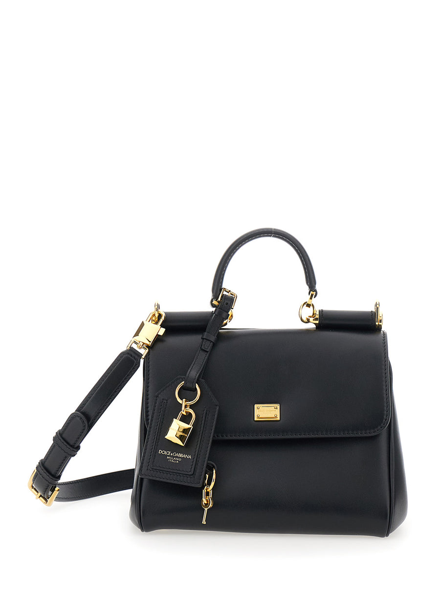 Handbag My Sicily Piccola Black Leather Calfskin Handbags