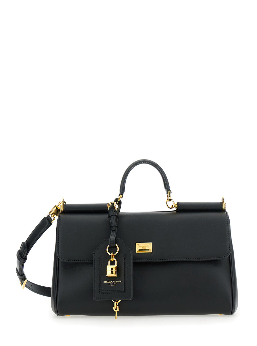Handbag My Sicily Black Leather Calf Handbags